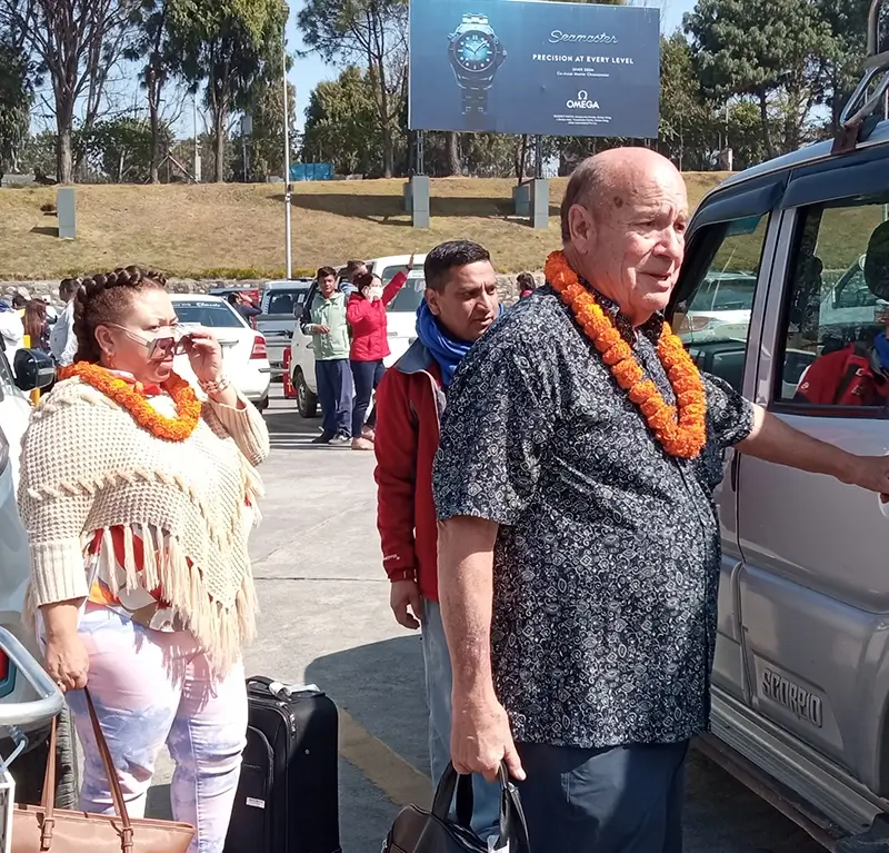 Perry Arrives in Kathmandu