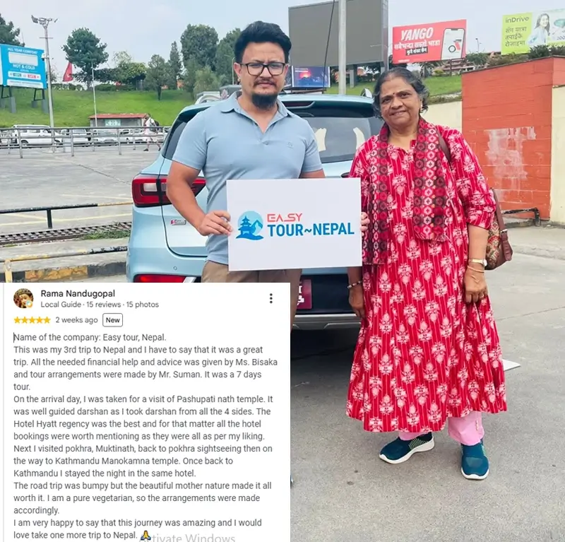 Ramanandugopal Reviews Easy Tour Nepal