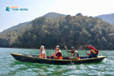 Boating at phewa lake
