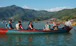 Boating at Phewa Lake