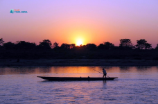 Sunset View From Chitwan