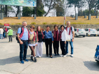 Farewell to the guest at Kathmandu International Airport