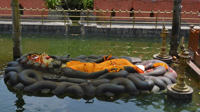 Budhanilkantha (Sleeping Vishnu)