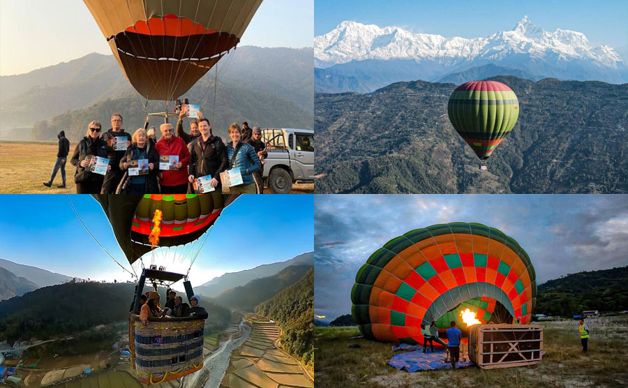 Hot Air Balloon Ride In Pokhara Nepal